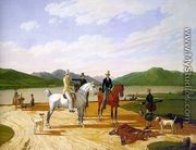 Hunting Party on Lake Tegernsee  1824 - Wilhelm Von Kobell