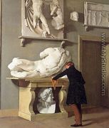 The View of the Plaster Cast Collection at Charlottenborg Palace  1830 - Christen Kobke
