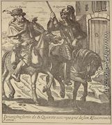 Don Quixote and Sancho Pansa  1650-52 - Jacques Lagniet