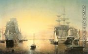 Boston Harbor  1850-55 - Fitz Hugh Lane