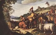 Abraham on the Way to Canaan  1614 - Pieter Pietersz. Lastman