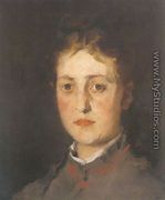 Portrait of Lina Kirchdorffer  1871-72 - Wilhelm Leibl