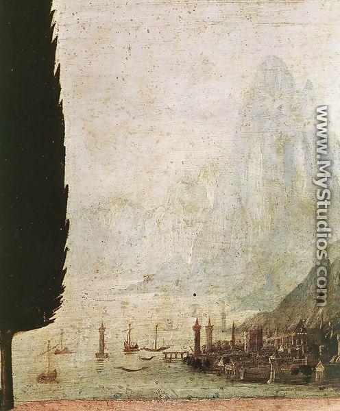 Annunciation (detail 4) 1472-75 - Leonardo Da Vinci