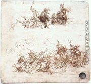 Study of battles on horseback and on foot 1503-04 - Leonardo Da Vinci