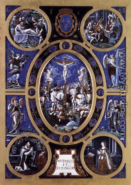Crucifixion 1553 - Leonard Limosin