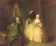 The Painter in his Studio  1740-45 - Pietro Falca (see Longhi)