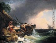 Rocky Coastal Landscape in a Storm 1771 - Philip Jacques de Loutherbourg