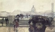 Paris Street Scene  1882 - Fernand Harvey Lungren