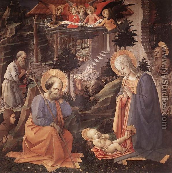 Adoration of the Child c. 1455 - Fra Filippo Lippi