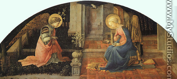 Annunciation  1448-50 - Fra Filippo Lippi