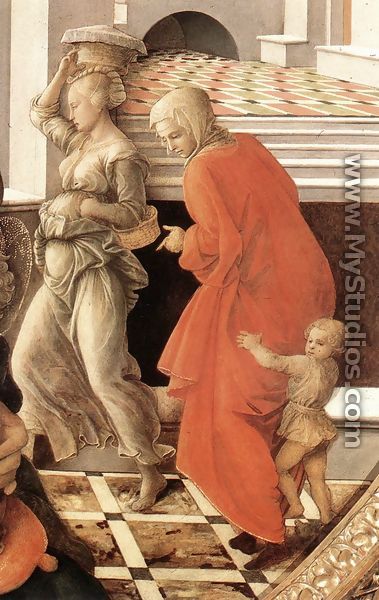 Virgin with the Child and Scenes from the Life of St Anne (detail) 1452 - Fra Filippo Lippi