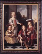 Portrait of Four Children 1657 - Nicolaes Maes