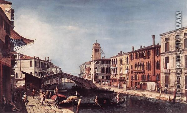 View of the Rio di Cannareggio c. 1740 - Michele Marieschi
