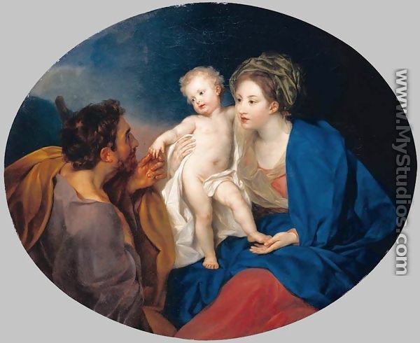Madonna and Child with a Shepherd - Anton von Maron