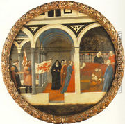 Plate of Nativity (Berlin Tondo) 1427-28 - Masaccio (Tommaso di Giovanni)