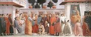 Raising of the Son of Theophilus and St Peter Enthroned 1426-27 - Masaccio (Tommaso di Giovanni)