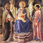 Madonna and Sts Clement and Just 1450 - Master of the Castello Nativity