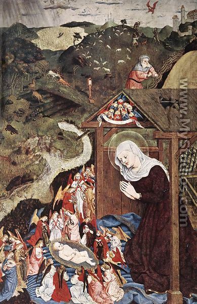 Adoration of the Child 1444 - Master of the Polling Panels