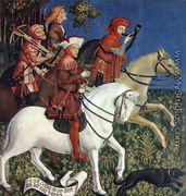 Prince Tassilo Rides to Hunting 1444 - Master of the Polling Panels