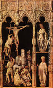 Crucifixion (detail from right side)  1440-45 - Master of the Tegernsee Passion
