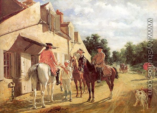 At the Relay Station 1860 - Jean-Louis-Ernest Meissonier
