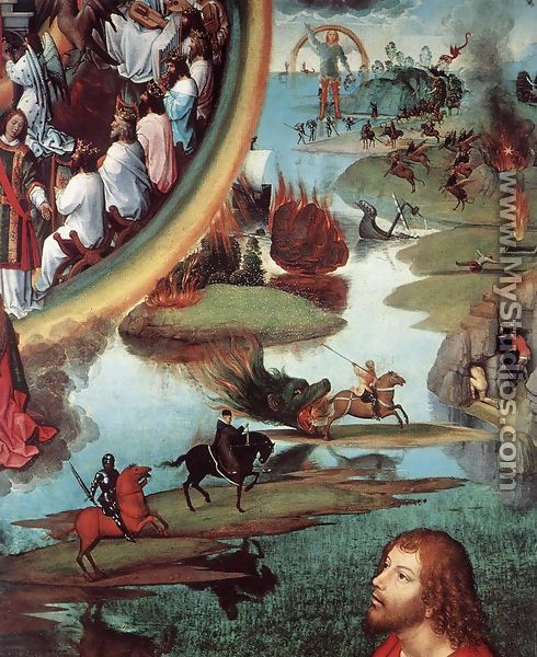 St John Altarpiece (detail-7) 1474-79 - Hans Memling