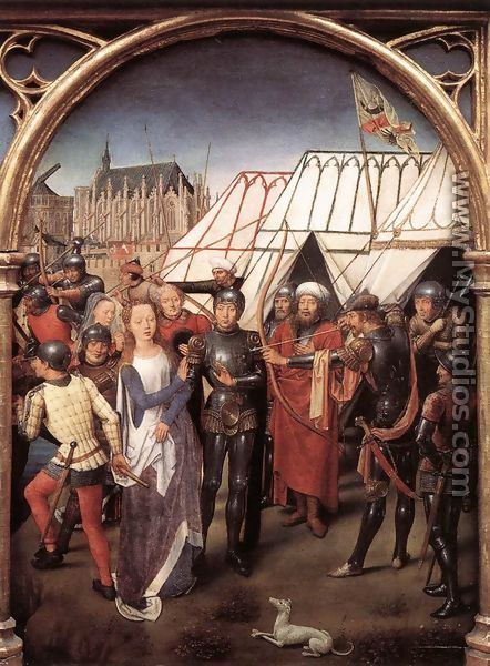 St Ursula Shrine- Martyrdom (scene 6) 1489 - Hans Memling