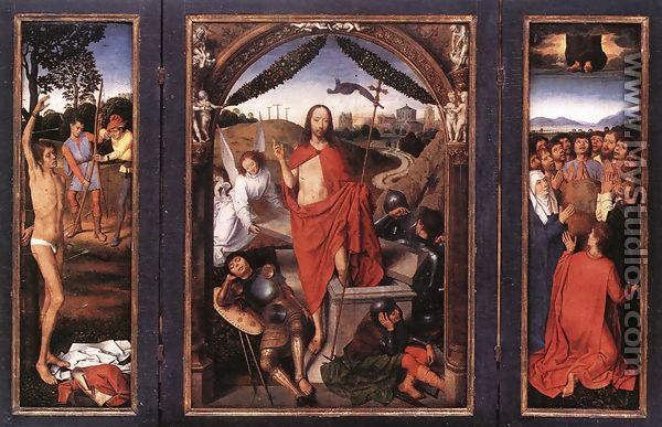 Triptych of the Resurrection c. 1490 - Hans Memling
