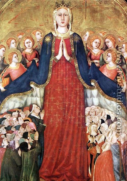 Madonna of the Recommended 1350s - Lippo Memmi