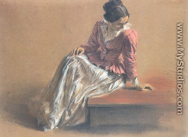 Costume Study of a Seated Woman- The Artist