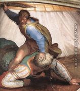 David and Goliath (detail-1) 1509 - Michelangelo Buonarroti