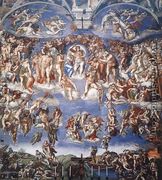 Last Judgment (1) 1537-41 - Michelangelo Buonarroti
