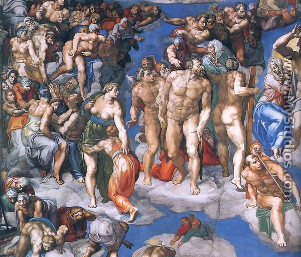 Last Judgment (detail-11) 1537-41 - Michelangelo Buonarroti