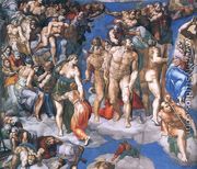 Last Judgment (detail-11) 1537-41 - Michelangelo Buonarroti