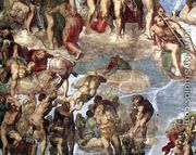 Last Judgment (detail-13) 1537-41 - Michelangelo Buonarroti