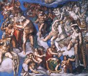 Last Judgment (detail-20) 1537-41 - Michelangelo Buonarroti