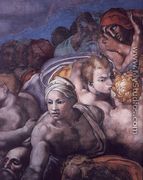 Last Judgment (detail-26) 1537-41 - Michelangelo Buonarroti