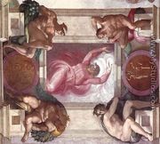Separation of Light from Darkness (with ignudi and medallions) 1511 - Michelangelo Buonarroti