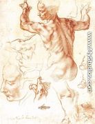 Study for the Libyan Sibyl 1511 - Michelangelo Buonarroti