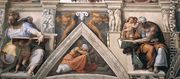 The ceiling (detail-3) 1508-12 - Michelangelo Buonarroti