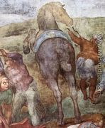 The Conversion of Saul (detail-1) 1542-45 - Michelangelo Buonarroti