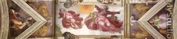 The eighth bay of the ceiling 1508-12 - Michelangelo Buonarroti