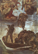 Last Judgement, detail of the Boatman Charon  1536-41 - Michelangelo Buonarroti