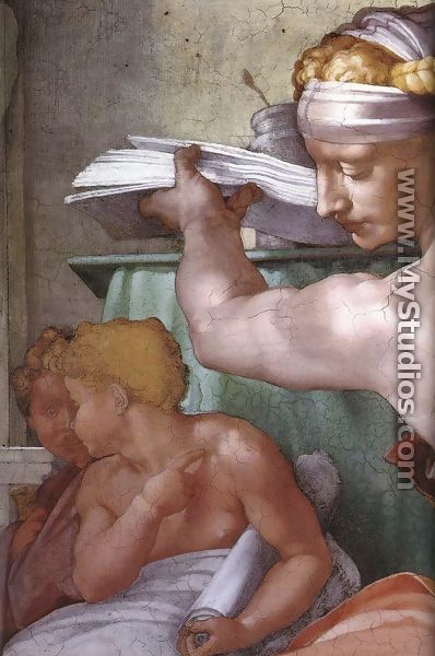 The Libyan Sibyl (detail) 1511 - Michelangelo Buonarroti