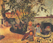 Family of the Artist in the Garden - Paul Gauguin