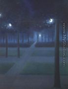 Nocturne at the Royal Park, Brussels - William Degouve de Nuncques