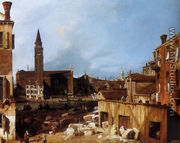 Stonemason's Yard at San Vidal - (Giovanni Antonio Canal) Canaletto