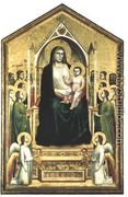 Madonna Enthroned (All Saints' Altarpiece) - Giotto Di Bondone