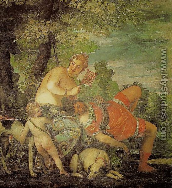 Venus and Adonis (Venere e Adone) - Paolo Veronese (Caliari)