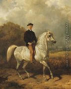 Portrait of a Man on Horseback - Juliusz Kossak